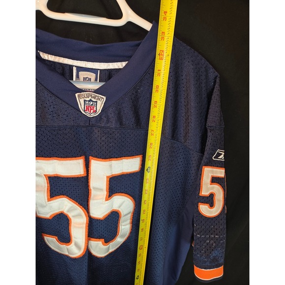 Reebok NFL Chicago Bears 55 Briggs Jersey Men's Size 52 Navy Orange - Picture 5 of 8